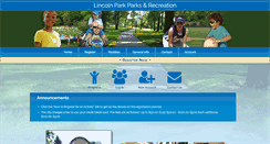 Desktop Screenshot of lincolnparkrec.com